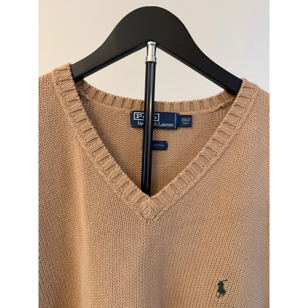 Vintage Polo Ralph Lauren Sweater Vest Mens 3XLT Cotton Pony Preppy